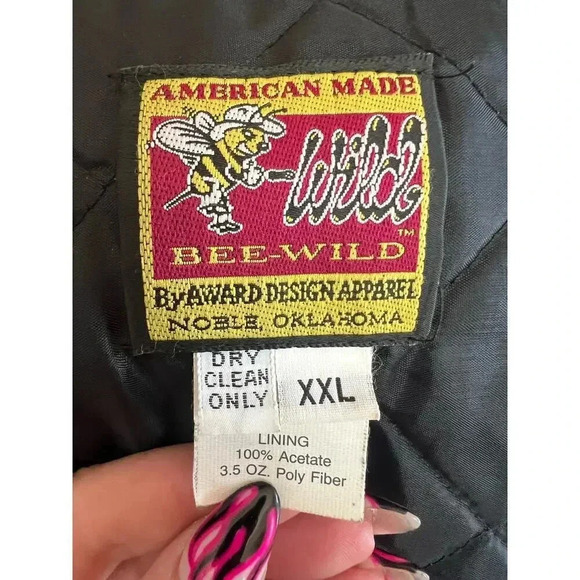 award desgin apparel cowboys and indians bomber bee-wild jacket size XXL - Picture 5 of 8